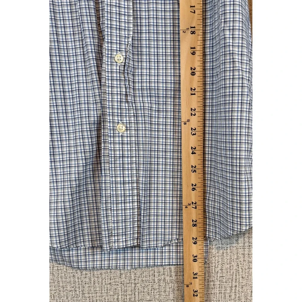 Polo Ralph Lauren Slim Fit Plaid Button Down Shirt Mens Medium Classic Preppy‎